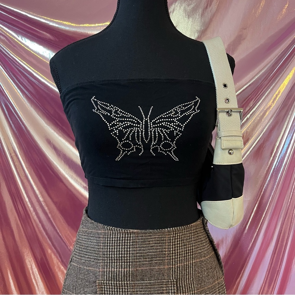 Shein rhinestone tube top
